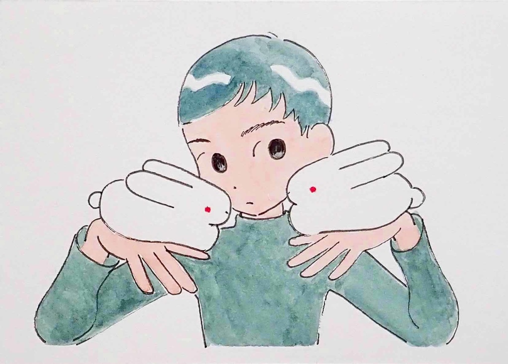 うさぎ2羽