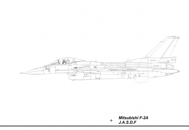 F-2A Blueprint Left