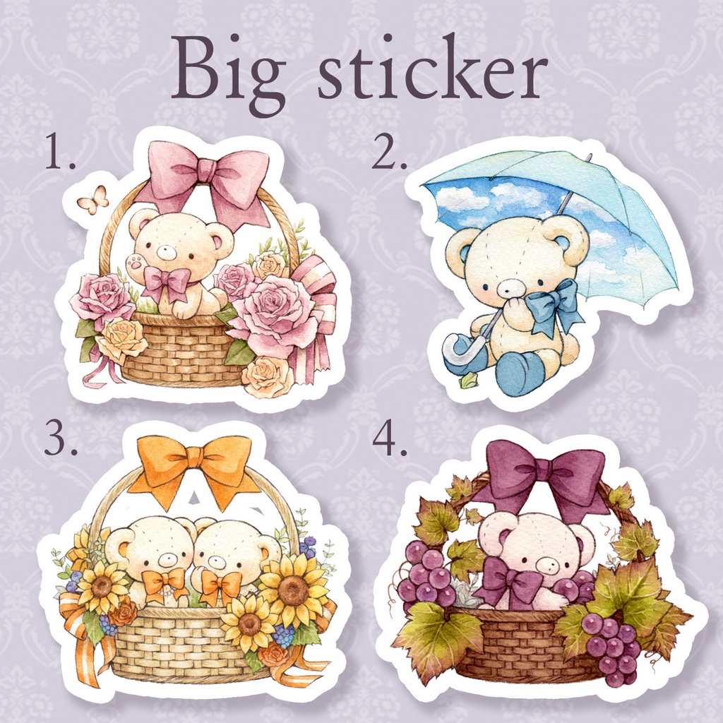 ビッグステッカー①〜季節シリーズ〜