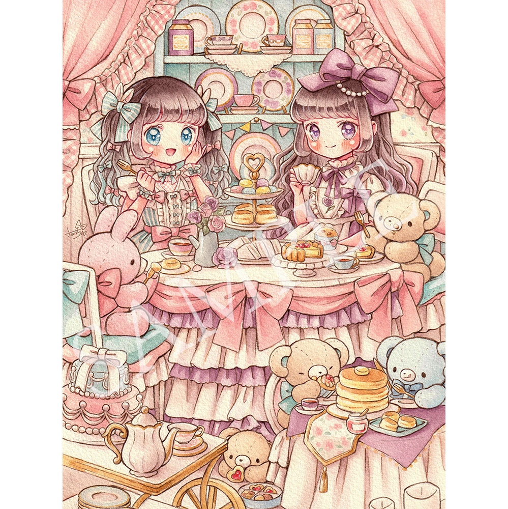 ポストカード「Tea room」