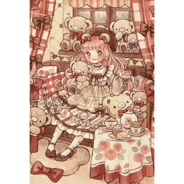 ポストカード「くまちゃん大好き」