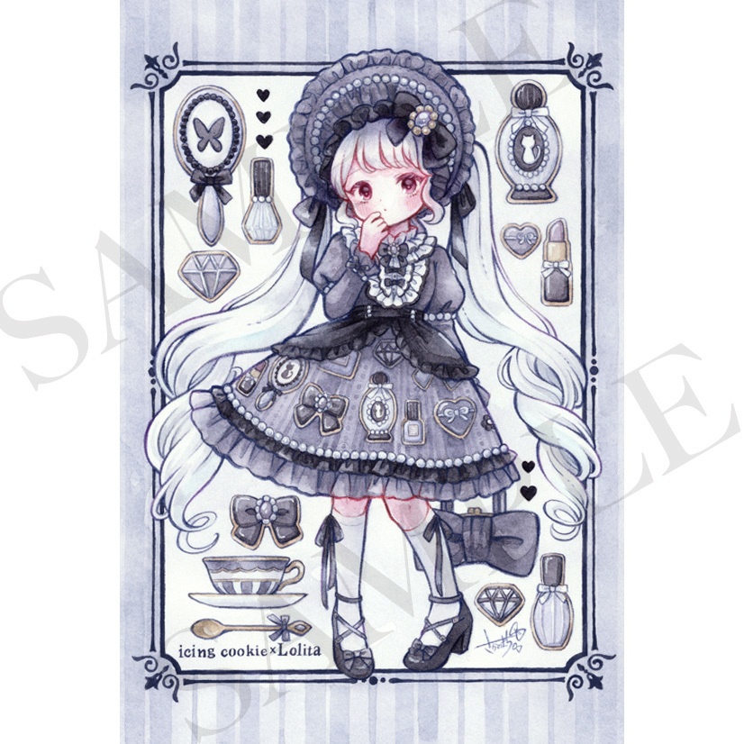 ポストカード「icing cookie × Lolita」