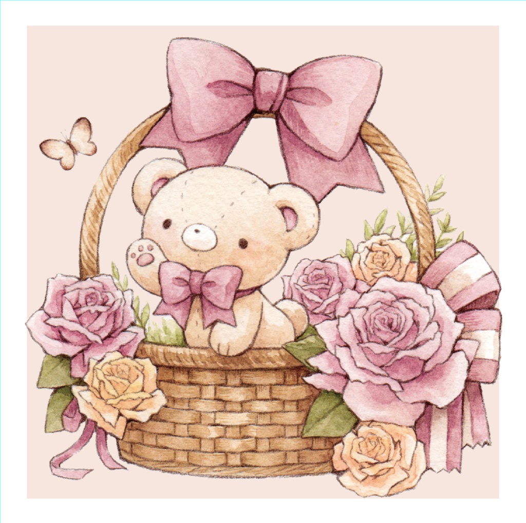 ポストカード「Spring bear」