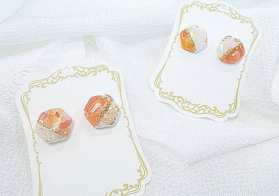 琥珀糖イヤリング·ピアス 〜秋組〜