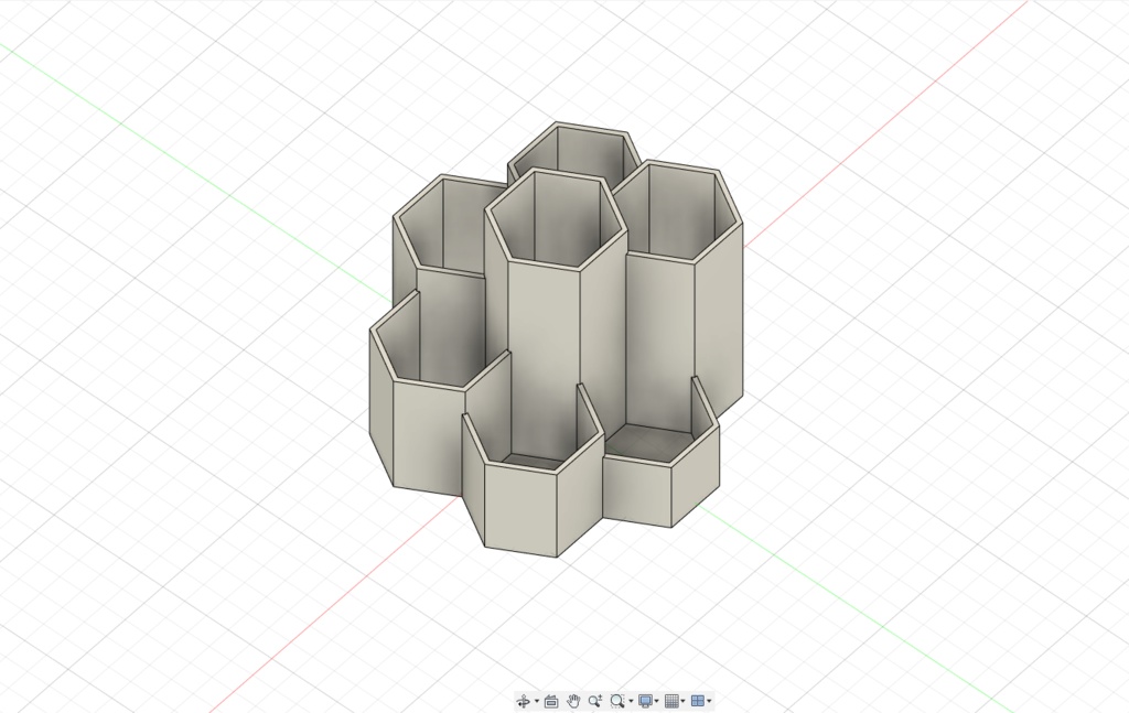 ハニカムペンスタンド　［STLデータ(無料)］［3Dプリント品］