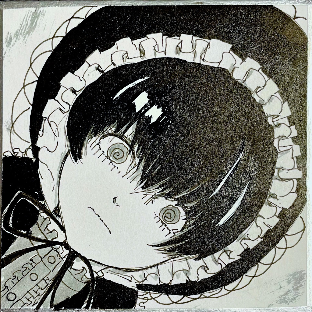 「強欲ちゃん」キャラ色紙