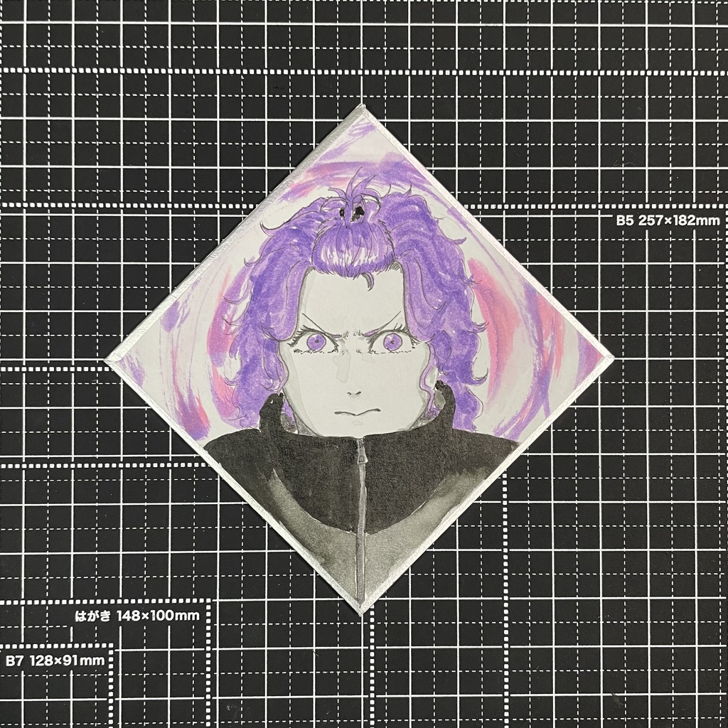 「朝露きらら」キャラ色紙