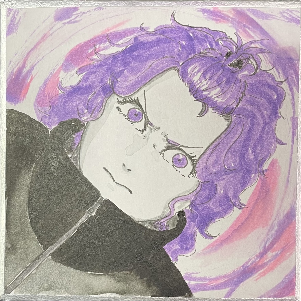 「朝露きらら」キャラ色紙