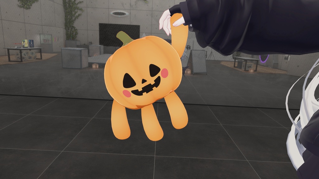 【無料】ゆらゆらカボチャぬいぐるみ【VRChat向け】