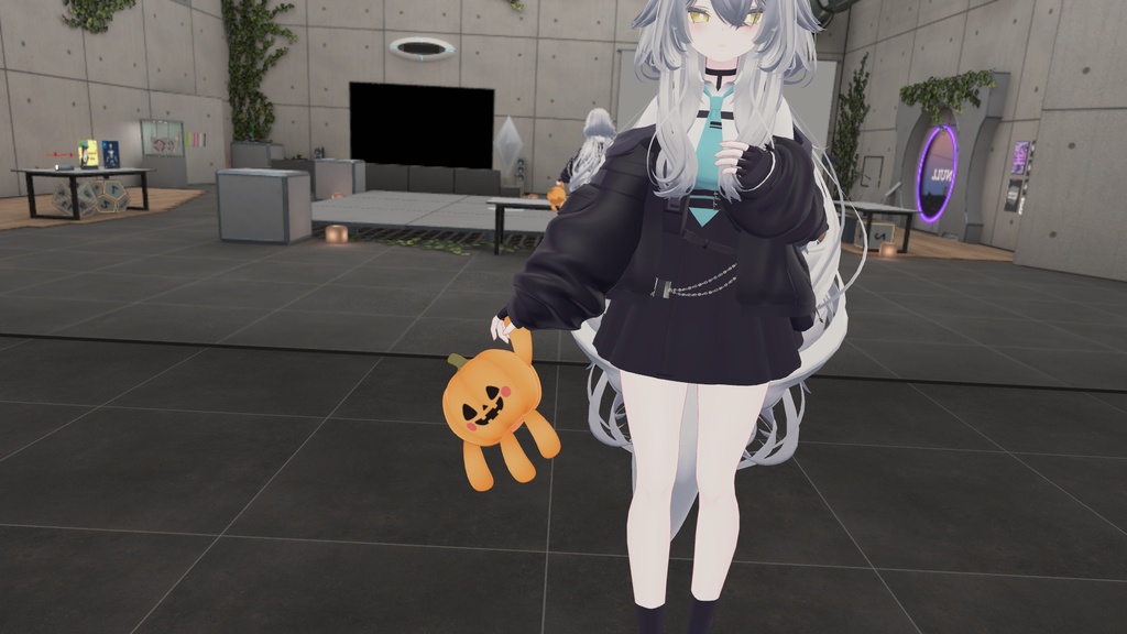 【無料】ゆらゆらカボチャぬいぐるみ【VRChat向け】