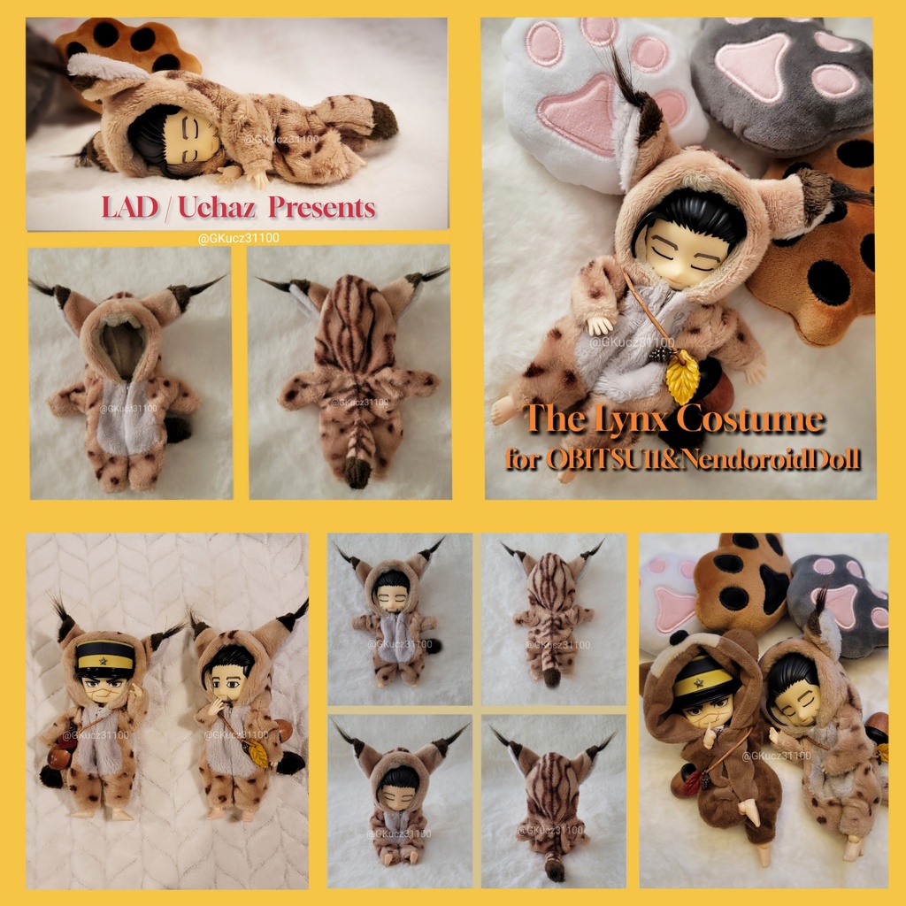 ヤマネコ着ぐるみforオビツ11＆ねんどーる