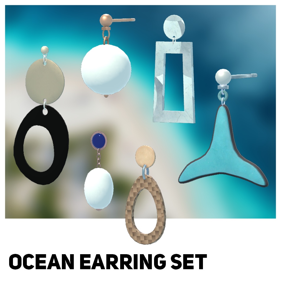 [イヤリング]Ocean Earring Set