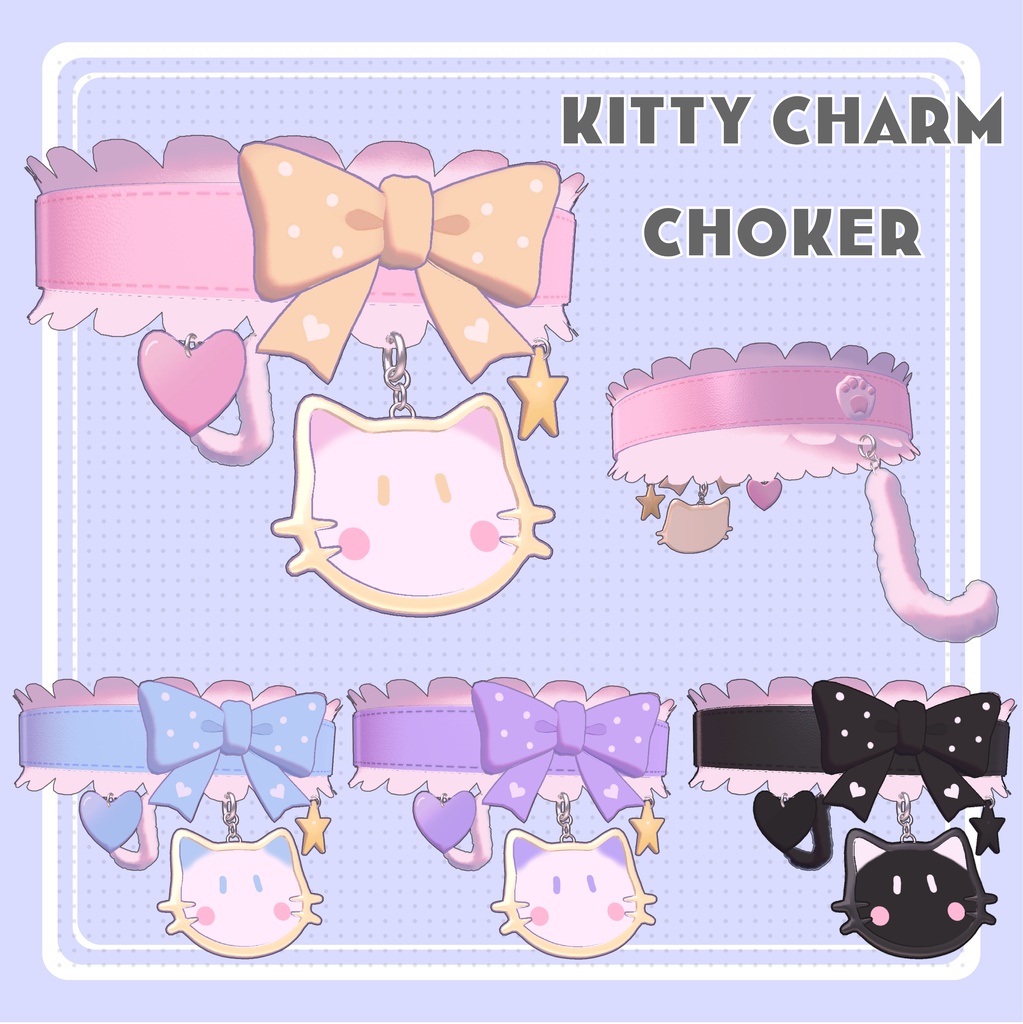 【VRChat】KITTY CHARM CHOKER