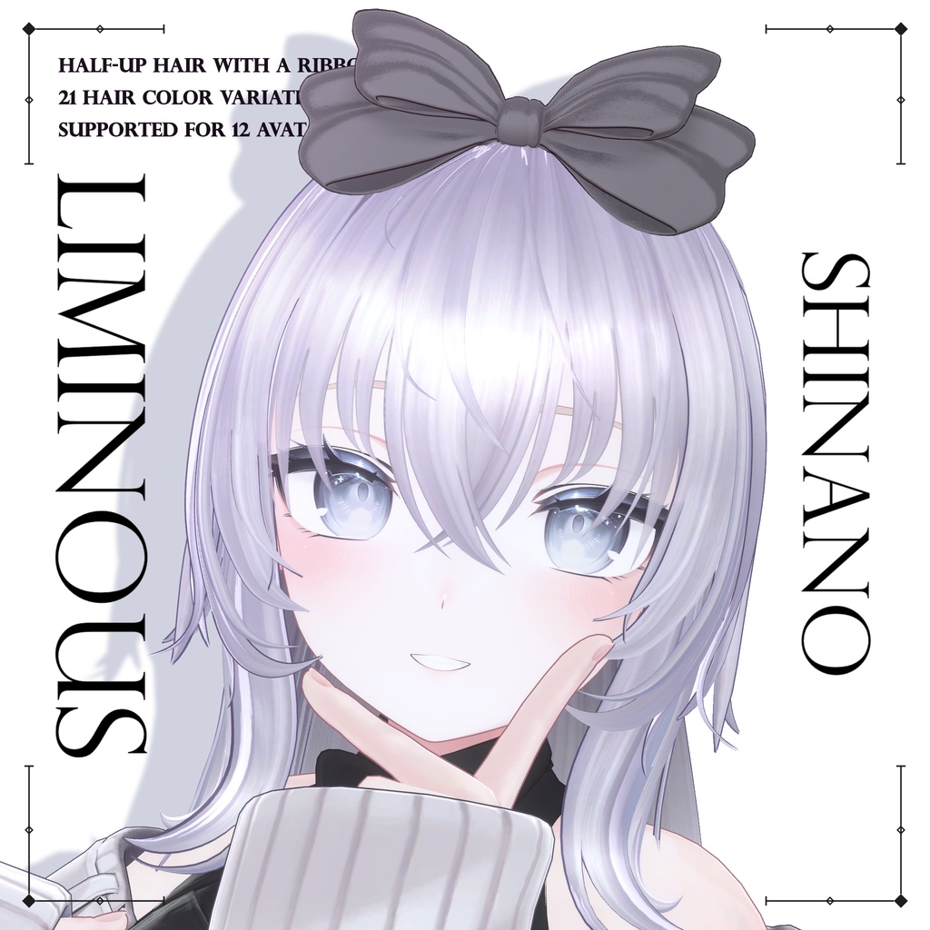 【✨SALE✨】Liminous - Half-up Hair & Ribbon🎀 【12Avatars】