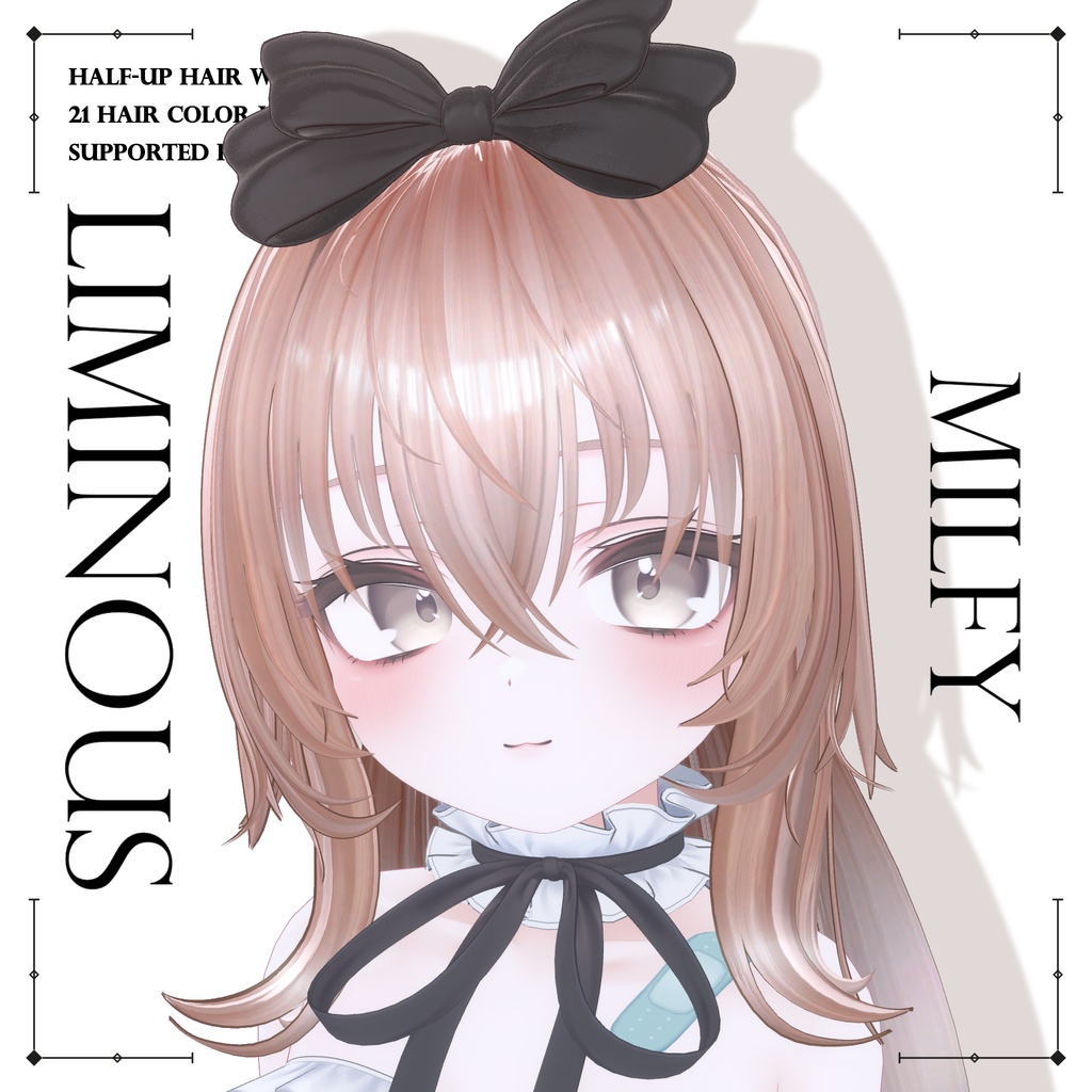 【✨SALE✨】Liminous - Half-up Hair & Ribbon🎀 【12Avatars】
