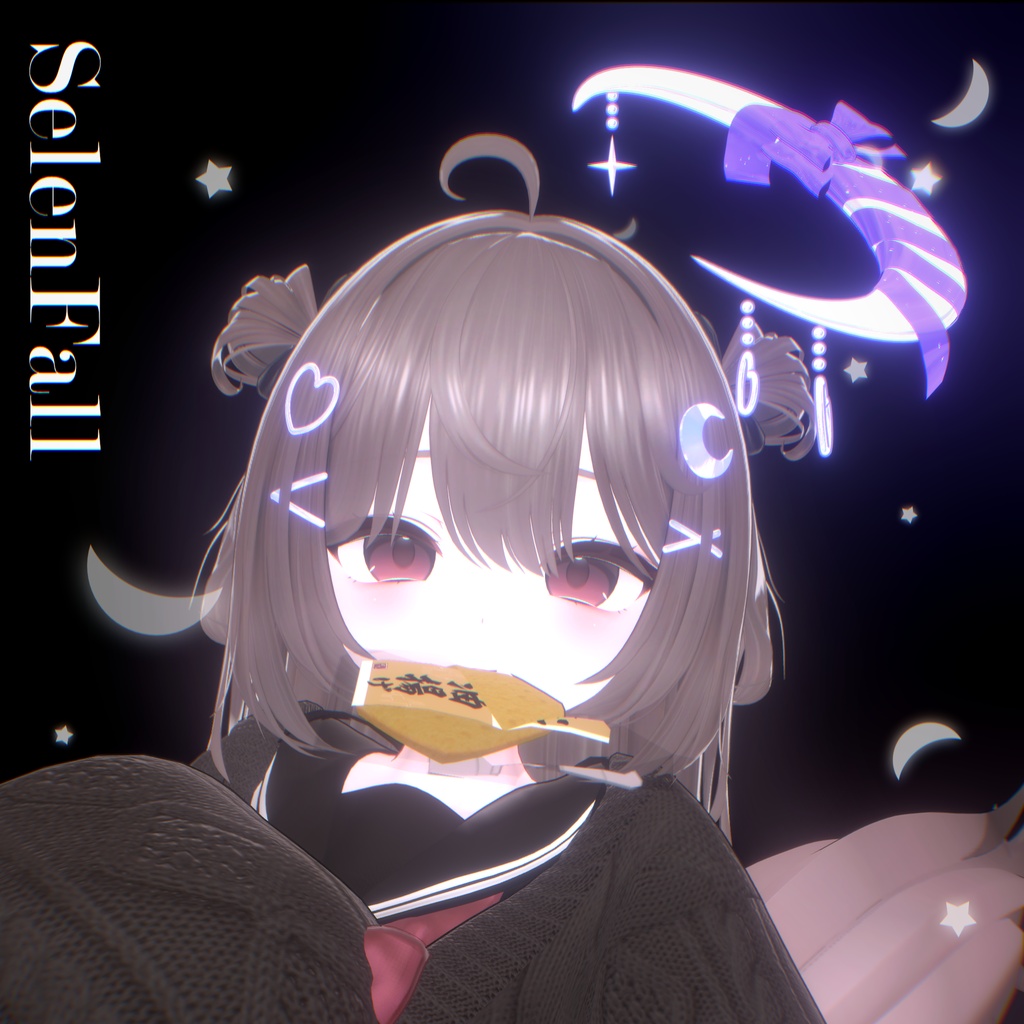 ✦SALE✦ - SelenFall - Two Side Up Hair & Halo🌙【16Avatars】