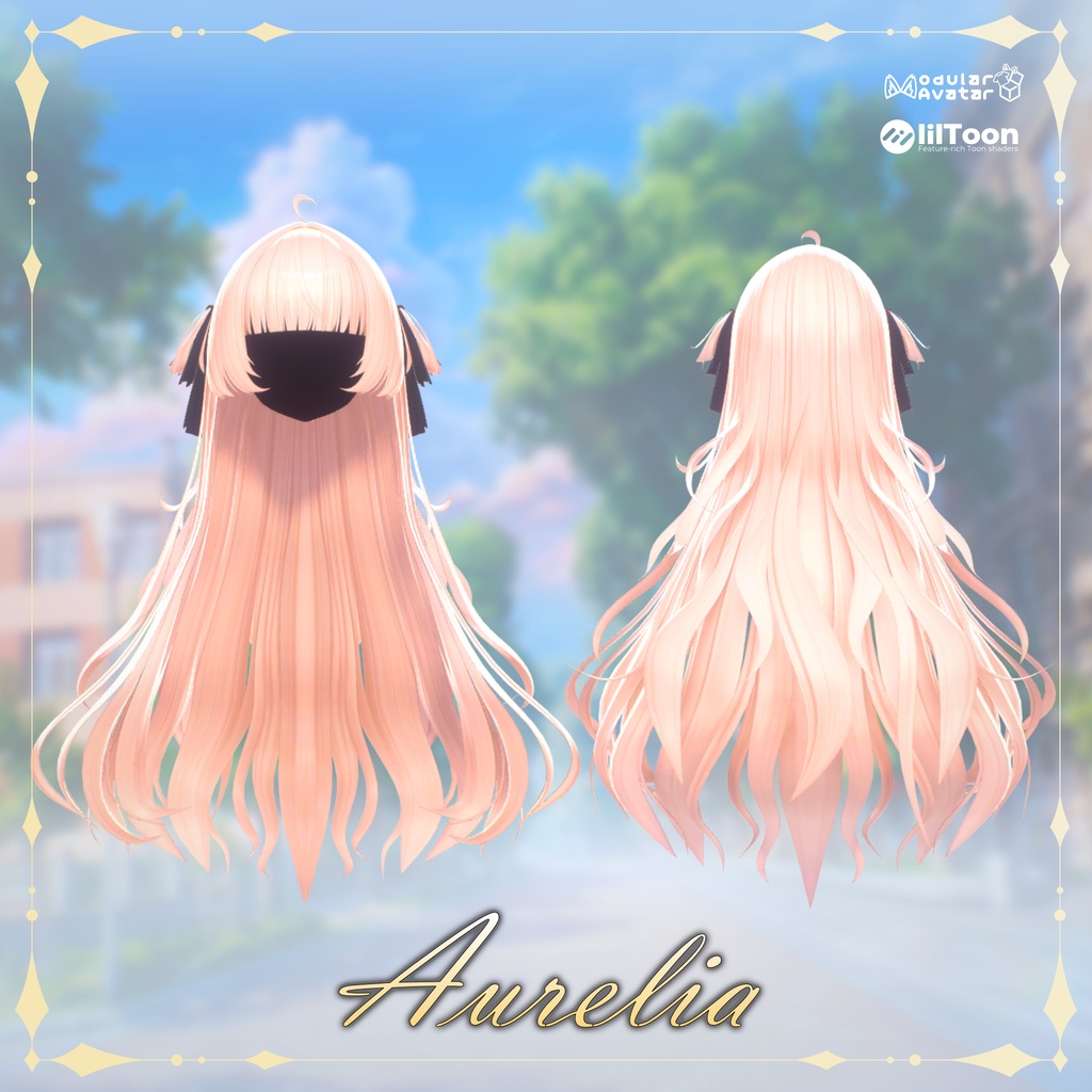 ✨500円セール予告!✨ -Aurelia- Blunt Long Hair💛【16Avatars】