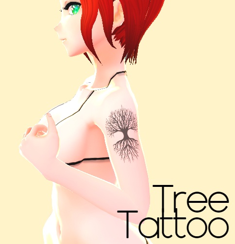 Tree Tattoo 木のタトゥー[Vroid]