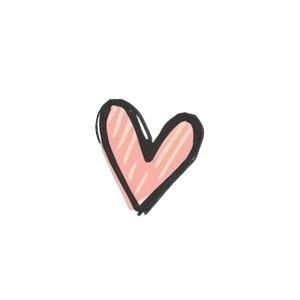 クリップアート/ゆるっとかわいい手書き風・ハンコ調 「感嘆符・疑問符・ハート・星」20点セット