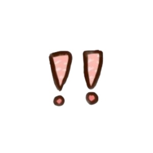 クリップアート/ゆるっとかわいい手書き風・ハンコ調 「感嘆符・疑問符・ハート・星」20点セット