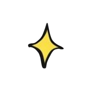 クリップアート/ゆるっとかわいい手書き風・ハンコ調 「感嘆符・疑問符・ハート・星」20点セット