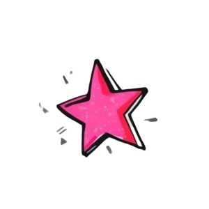 クリップアート/アメリカンポップでカラフルな 「感嘆符・ハート・星 など」20点セット