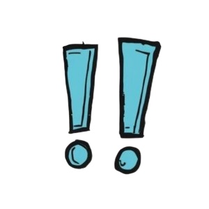 クリップアート/アメリカンポップでカラフルな 「感嘆符・ハート・星 など」20点セット