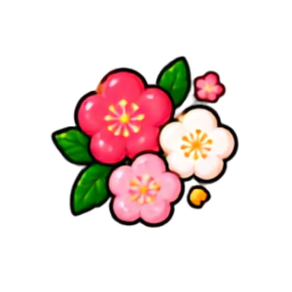 【お正月イラスト素材】28点セット|背景透過|PNG|クリップアート|28 Japanese New Year Clipart PNGs|Colorful, Cute & Pop|Transparent Background