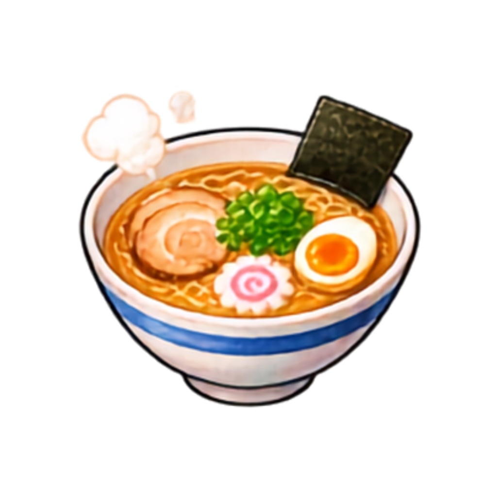【日本の食べ物イラスト素材】25点セット|背景透過|PNG|クリップアート|25 Japanese Food Clipart PNGs|Colorful, Cute & Pop|Transparent Background
