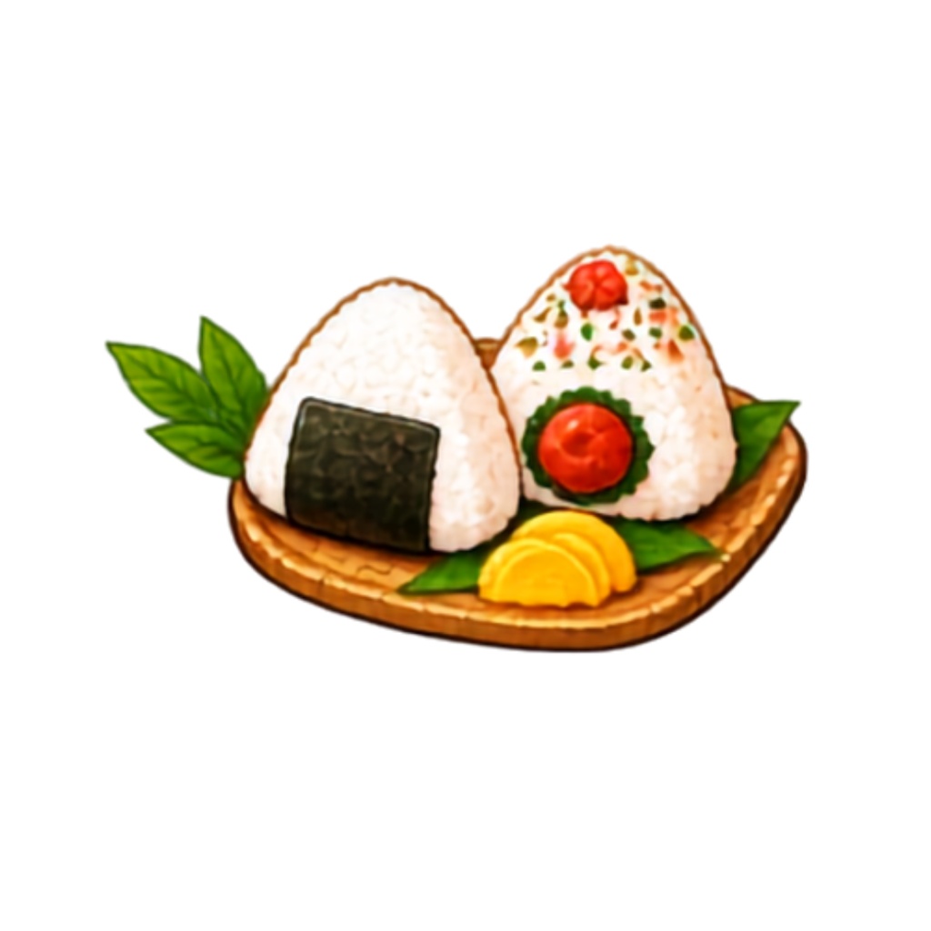 【日本の食べ物イラスト素材】25点セット|背景透過|PNG|クリップアート|25 Japanese Food Clipart PNGs|Colorful, Cute & Pop|Transparent Background