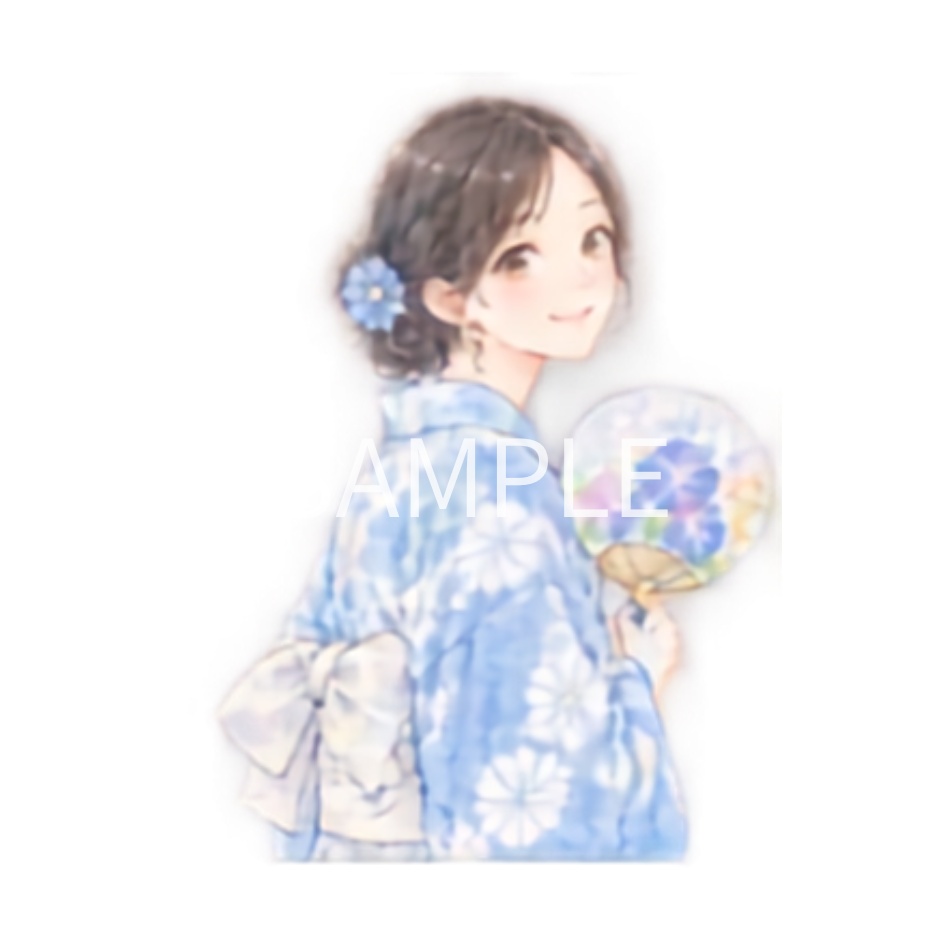 【浴衣の男女イラスト素材】39点セット|背景透過|PNG|クリップアート|淡い色合い・ふんわり和風|同人誌・創作向け|Cute Yukata Clipart – 39 Japanese Summer Illustrations | Soft & Pastel | Transparent PNG