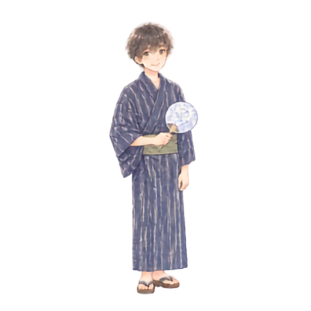 【浴衣の男女イラスト素材】39点セット|背景透過|PNG|クリップアート|淡い色合い・ふんわり和風|同人誌・創作向け|Cute Yukata Clipart – 39 Japanese Summer Illustrations | Soft & Pastel | Transparent PNG