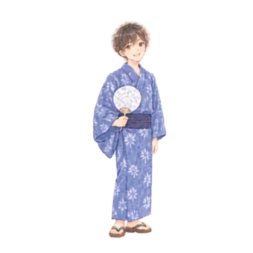 【浴衣の男女イラスト素材】39点セット|背景透過|PNG|クリップアート|淡い色合い・ふんわり和風|同人誌・創作向け|Cute Yukata Clipart – 39 Japanese Summer Illustrations | Soft & Pastel | Transparent PNG