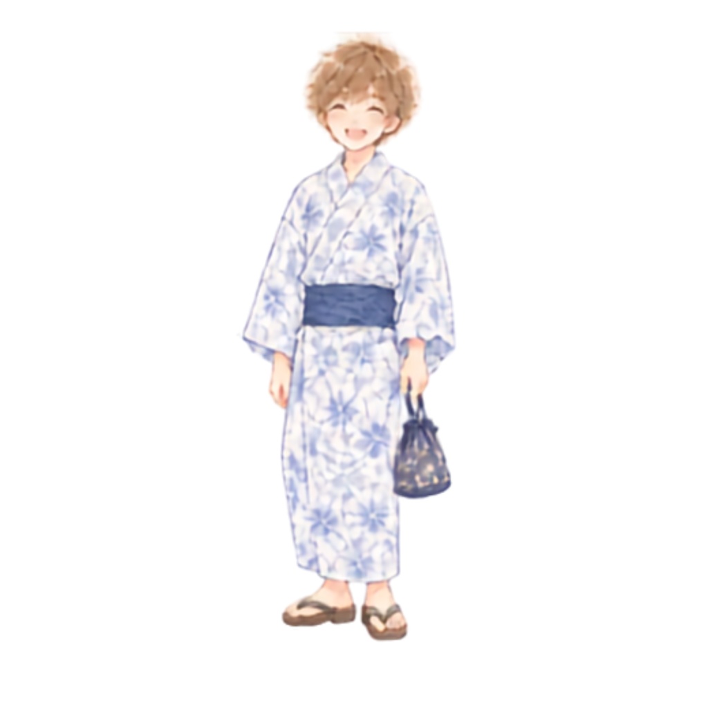 【浴衣の男女イラスト素材】39点セット|背景透過|PNG|クリップアート|淡い色合い・ふんわり和風|同人誌・創作向け|Cute Yukata Clipart – 39 Japanese Summer Illustrations | Soft & Pastel | Transparent PNG