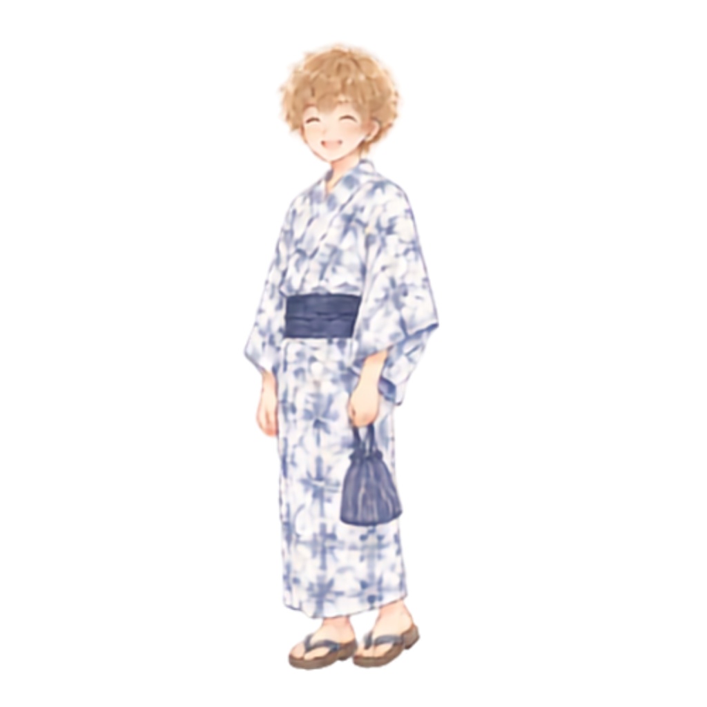 【浴衣の男女イラスト素材】39点セット|背景透過|PNG|クリップアート|淡い色合い・ふんわり和風|同人誌・創作向け|Cute Yukata Clipart – 39 Japanese Summer Illustrations | Soft & Pastel | Transparent PNG