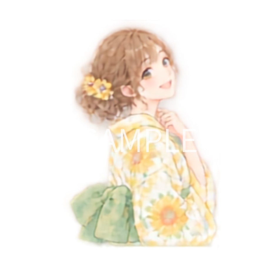 【浴衣の男女イラスト素材】39点セット|背景透過|PNG|クリップアート|淡い色合い・ふんわり和風|同人誌・創作向け|Cute Yukata Clipart – 39 Japanese Summer Illustrations | Soft & Pastel | Transparent PNG