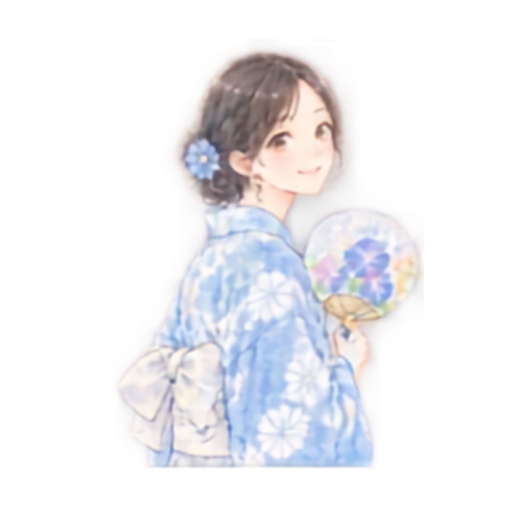 【浴衣の男女イラスト素材】39点セット|背景透過|PNG|クリップアート|淡い色合い・ふんわり和風|同人誌・創作向け|Cute Yukata Clipart – 39 Japanese Summer Illustrations | Soft & Pastel | Transparent PNG
