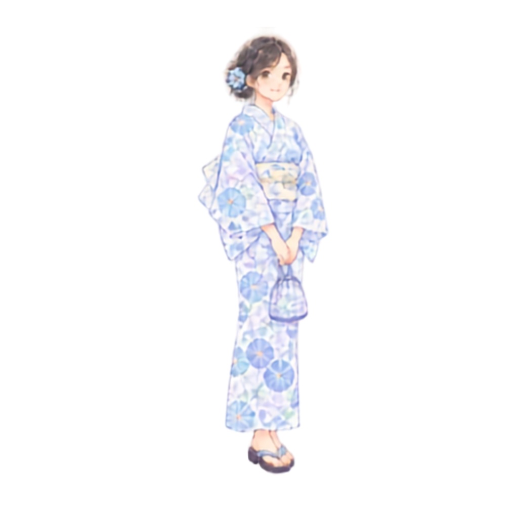 【浴衣の男女イラスト素材】39点セット|背景透過|PNG|クリップアート|淡い色合い・ふんわり和風|同人誌・創作向け|Cute Yukata Clipart – 39 Japanese Summer Illustrations | Soft & Pastel | Transparent PNG