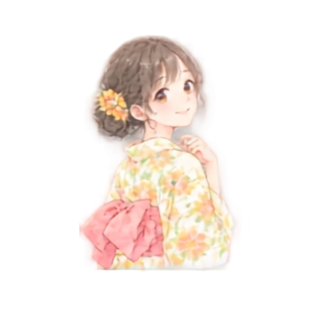 【浴衣の男女イラスト素材】39点セット|背景透過|PNG|クリップアート|淡い色合い・ふんわり和風|同人誌・創作向け|Cute Yukata Clipart – 39 Japanese Summer Illustrations | Soft & Pastel | Transparent PNG