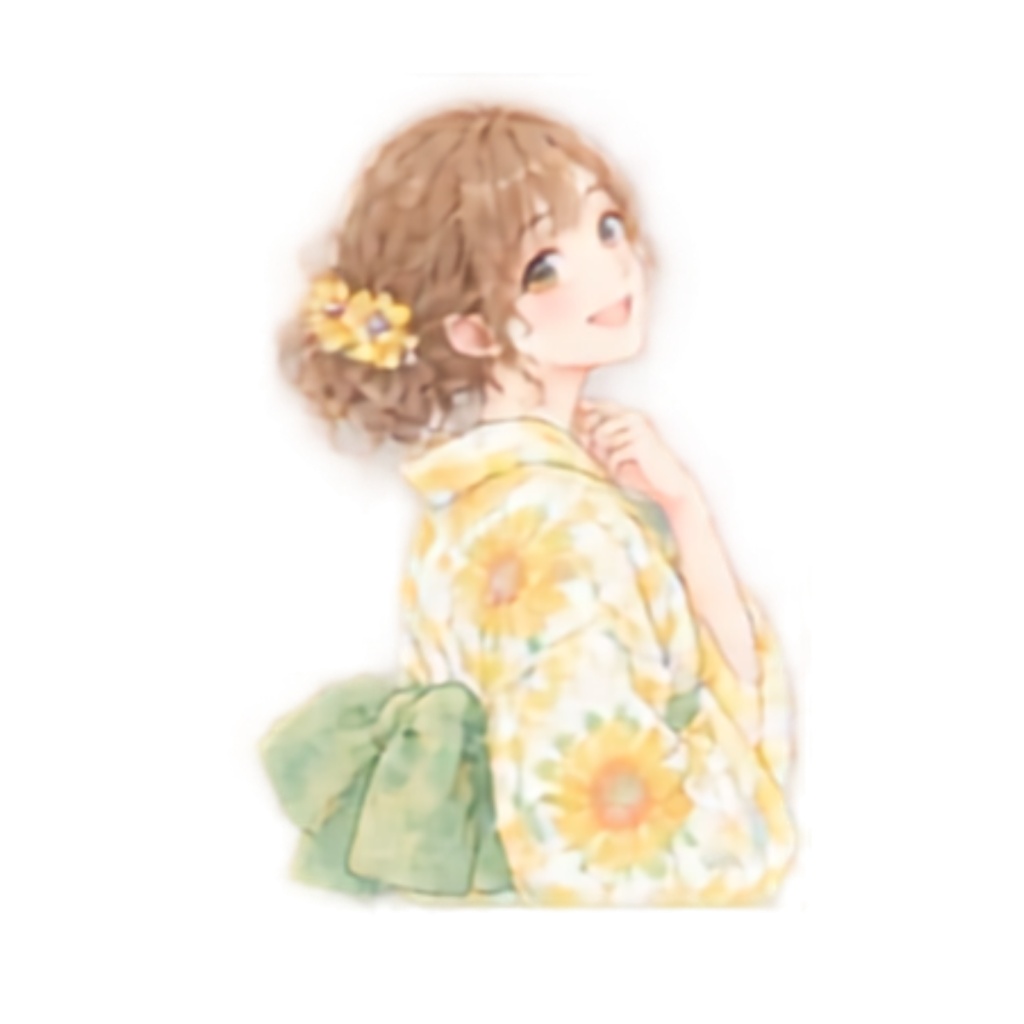 【浴衣の男女イラスト素材】39点セット|背景透過|PNG|クリップアート|淡い色合い・ふんわり和風|同人誌・創作向け|Cute Yukata Clipart – 39 Japanese Summer Illustrations | Soft & Pastel | Transparent PNG