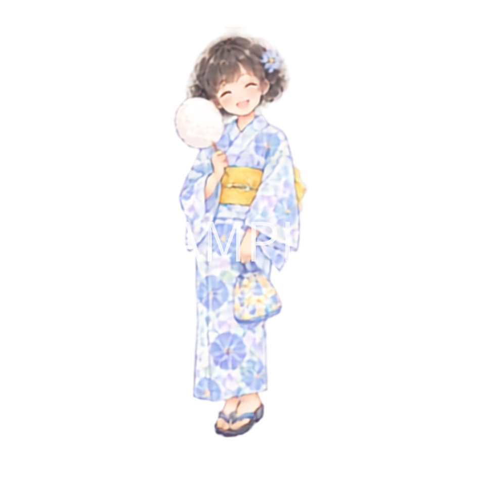 【浴衣の男女イラスト素材】39点セット|背景透過|PNG|クリップアート|淡い色合い・ふんわり和風|同人誌・創作向け|Cute Yukata Clipart – 39 Japanese Summer Illustrations | Soft & Pastel | Transparent PNG