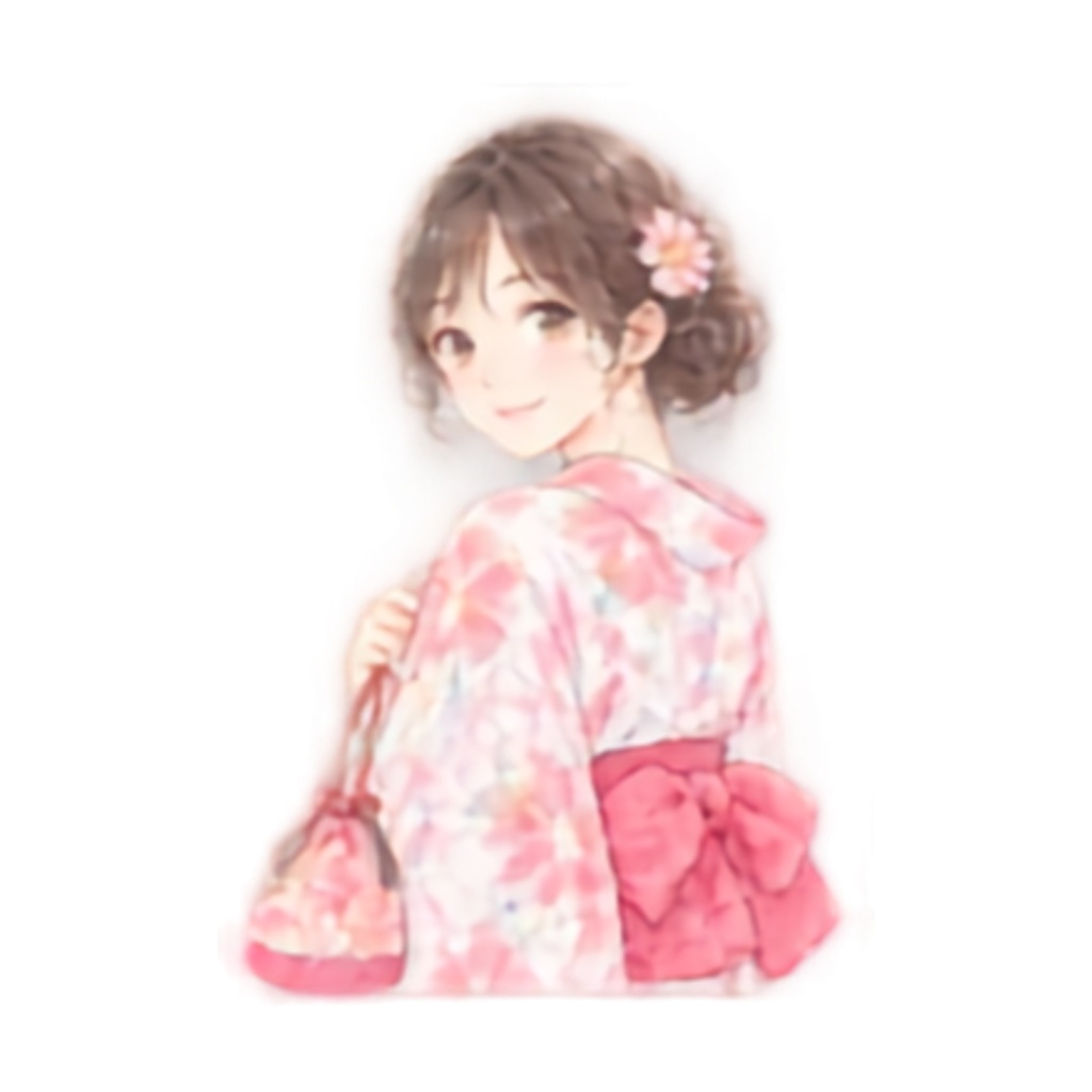 【浴衣の男女イラスト素材】39点セット|背景透過|PNG|クリップアート|淡い色合い・ふんわり和風|同人誌・創作向け|Cute Yukata Clipart – 39 Japanese Summer Illustrations | Soft & Pastel | Transparent PNG