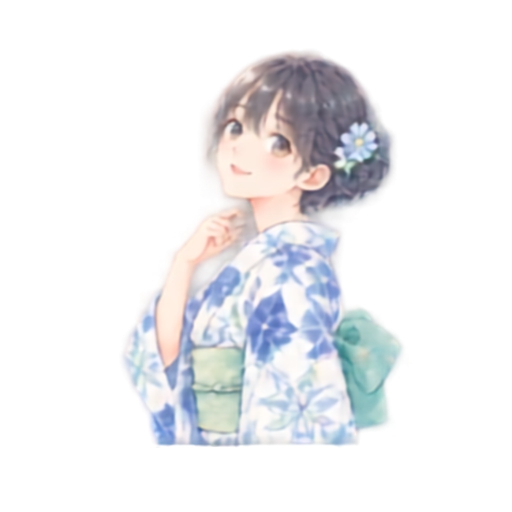 【浴衣の男女イラスト素材】39点セット|背景透過|PNG|クリップアート|淡い色合い・ふんわり和風|同人誌・創作向け|Cute Yukata Clipart – 39 Japanese Summer Illustrations | Soft & Pastel | Transparent PNG