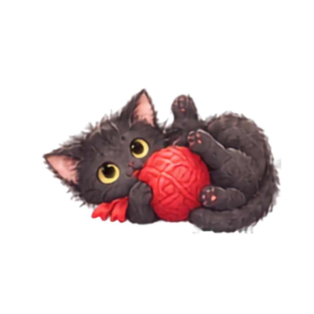 【黒猫イラスト素材】30点セット|背景透過|PNG|クリップアート|ふわふわ黒猫のかわいいクリップアート素材|表情・ポーズいろいろ|同人誌・創作|Fluffy Black Cat Clipart Set|30 Cute Illustrations|Transparent PNG