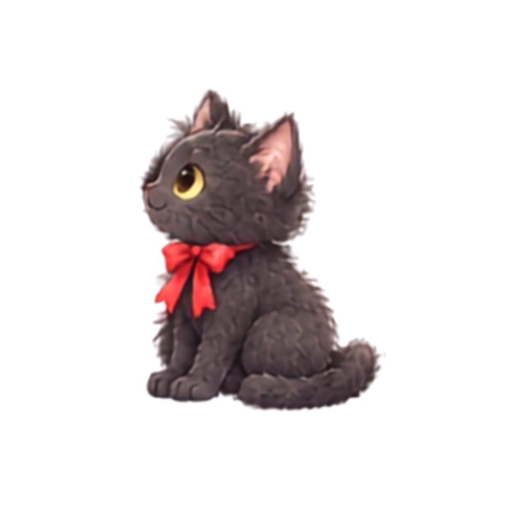 【黒猫イラスト素材】30点セット|背景透過|PNG|クリップアート|ふわふわ黒猫のかわいいクリップアート素材|表情・ポーズいろいろ|同人誌・創作|Fluffy Black Cat Clipart Set|30 Cute Illustrations|Transparent PNG