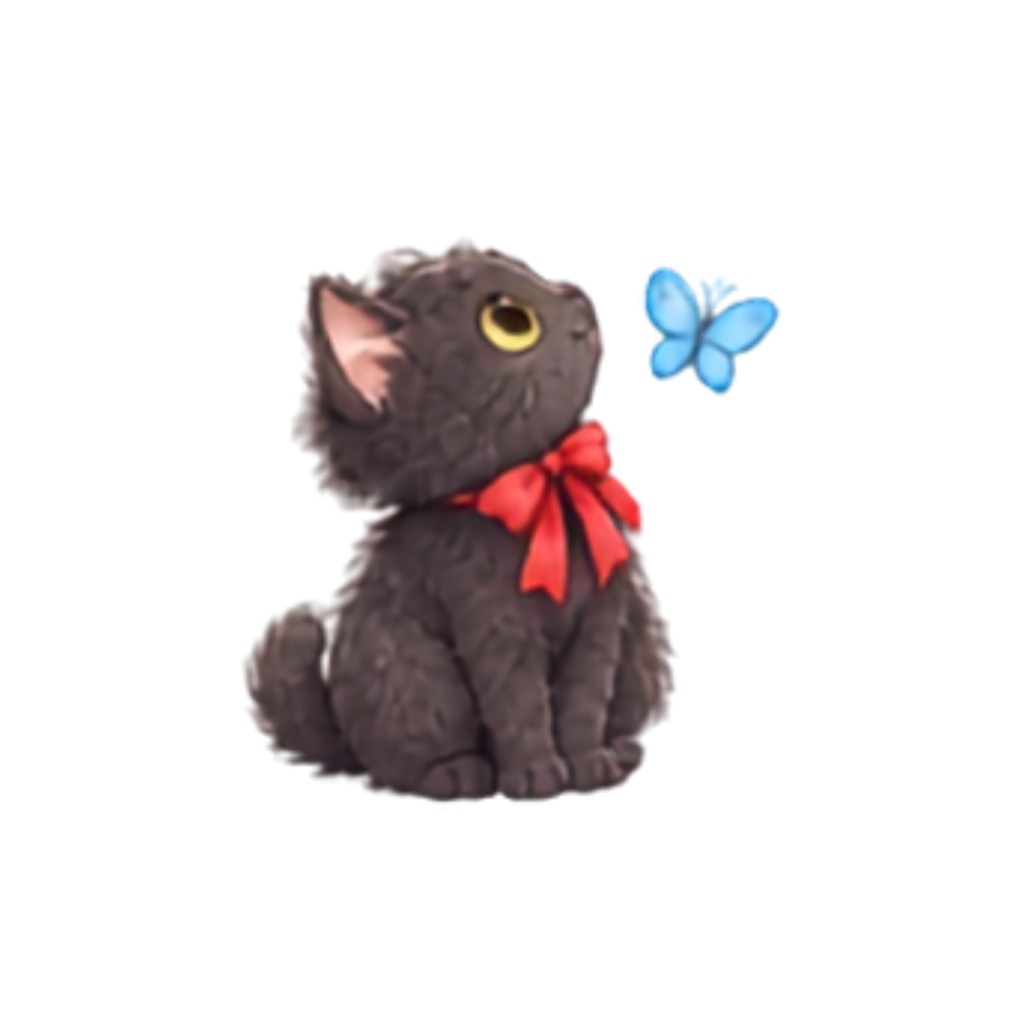 【黒猫イラスト素材】30点セット|背景透過|PNG|クリップアート|ふわふわ黒猫のかわいいクリップアート素材|表情・ポーズいろいろ|同人誌・創作|Fluffy Black Cat Clipart Set|30 Cute Illustrations|Transparent PNG