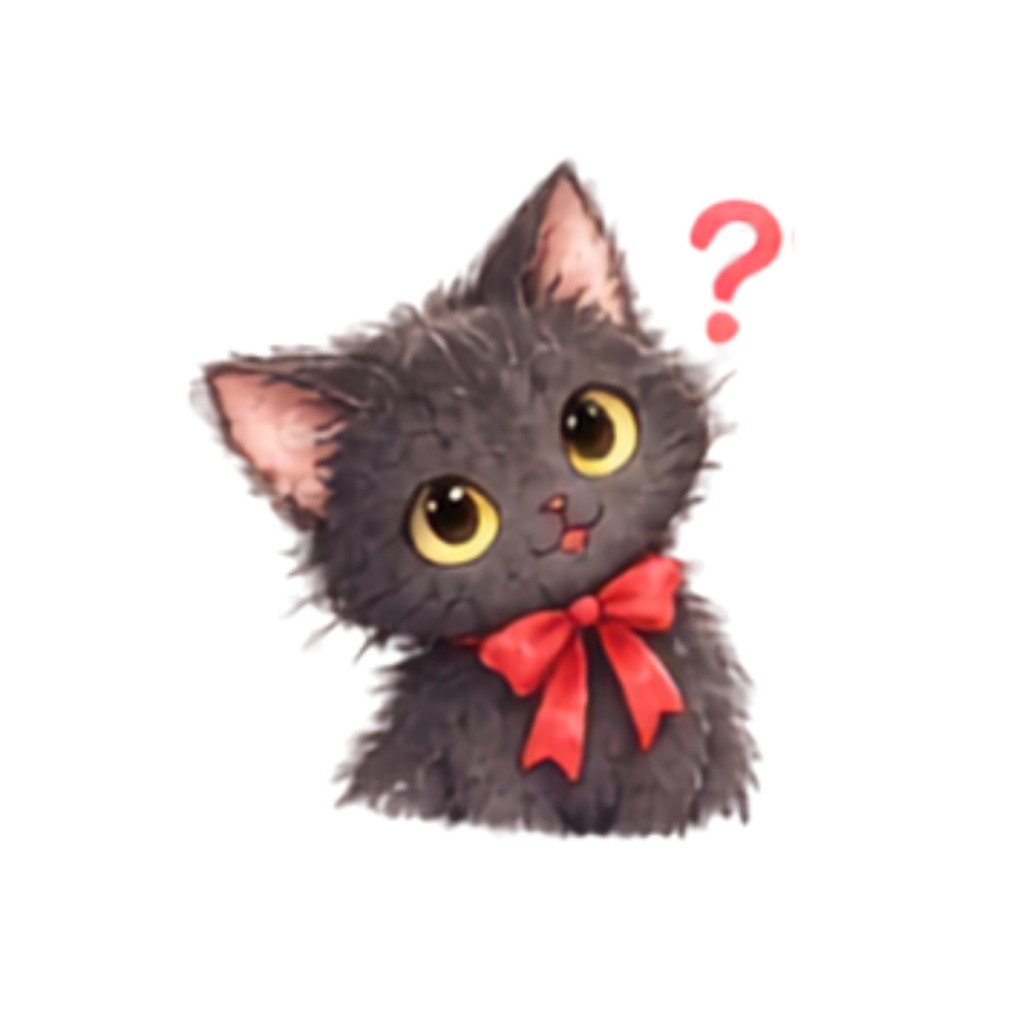 【黒猫イラスト素材】30点セット|背景透過|PNG|クリップアート|ふわふわ黒猫のかわいいクリップアート素材|表情・ポーズいろいろ|同人誌・創作|Fluffy Black Cat Clipart Set|30 Cute Illustrations|Transparent PNG