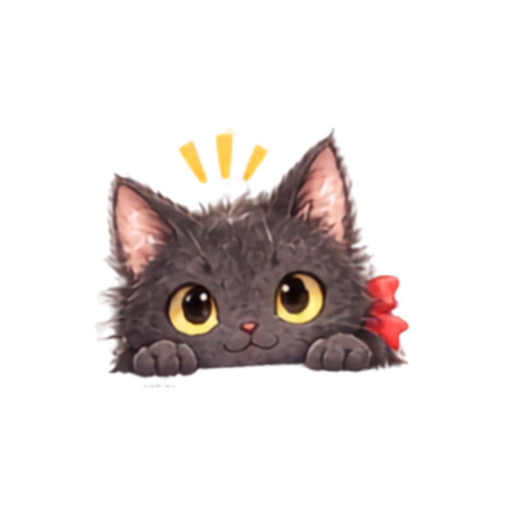 【黒猫イラスト素材】30点セット|背景透過|PNG|クリップアート|ふわふわ黒猫のかわいいクリップアート素材|表情・ポーズいろいろ|同人誌・創作|Fluffy Black Cat Clipart Set|30 Cute Illustrations|Transparent PNG