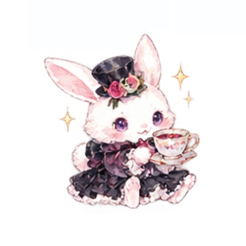 【カフェ&ティータイムイラスト素材】30点セット|背景透過|PNG|クリップアート|Gothic Tea Time|ゴスロリ・アンティーク |同人誌・創作|素材 | Gothic Tea Time | Antique Gothic Café & Tea Time Clip Art – 30 Pieces | For Doujinshi & Creative Works