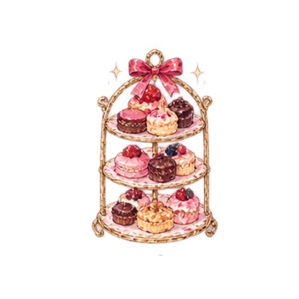 【カフェ&ティータイムイラスト素材】30点セット|背景透過|PNG|クリップアート|Gothic Tea Time|ゴスロリ・アンティーク |同人誌・創作|素材 | Gothic Tea Time | Antique Gothic Café & Tea Time Clip Art – 30 Pieces | For Doujinshi & Creative Works